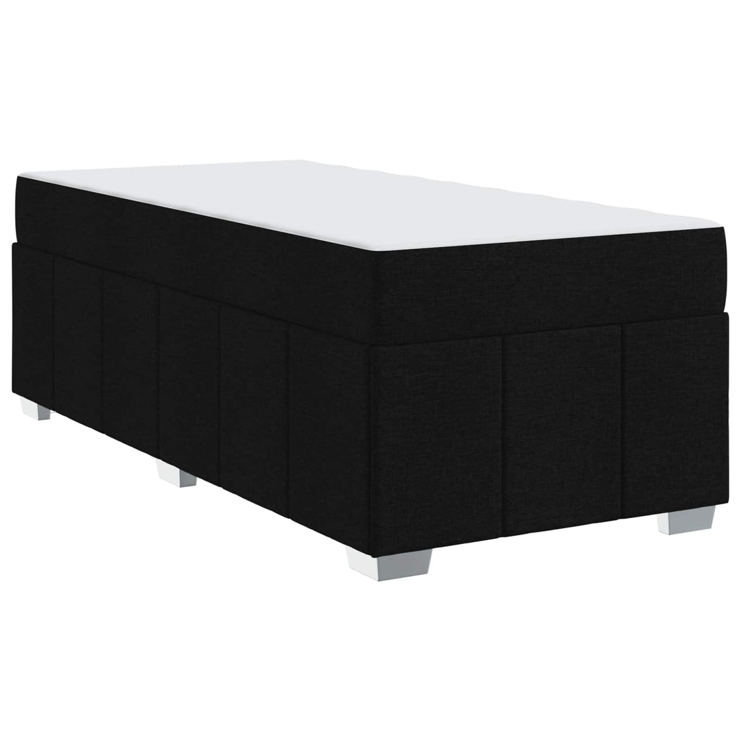 Sengestel med madras Sort 100 x 200 cm Stof