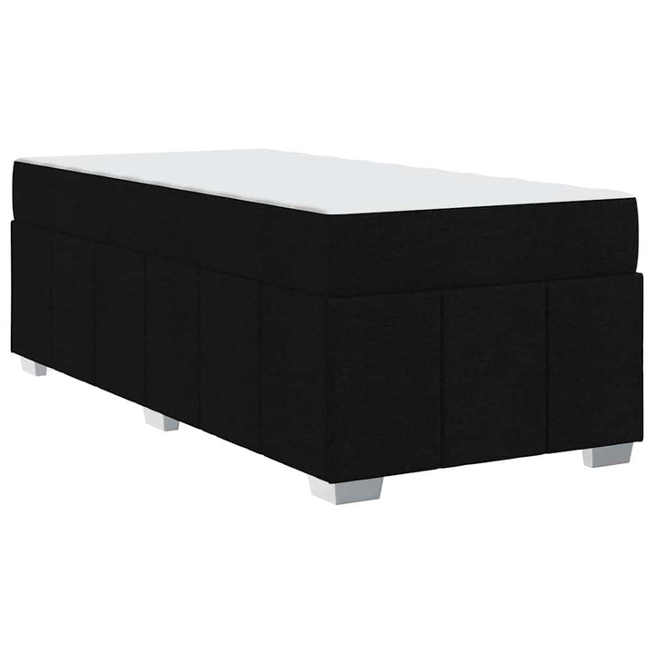 Sengestel med madras Sort 100 x 200 cm Stof