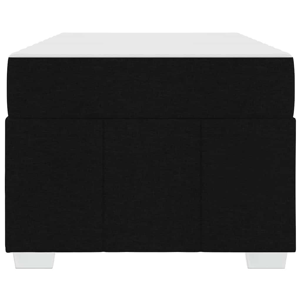 Sengestel med madras Sort 100 x 200 cm Stof