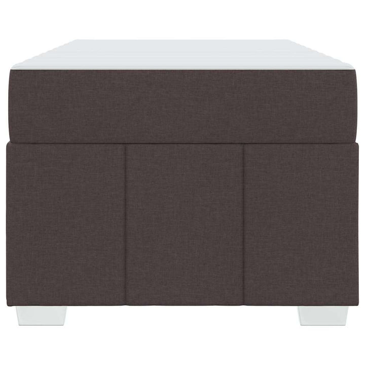 Sengestel med madras Mørk Brun 100 x 200 cm Stof