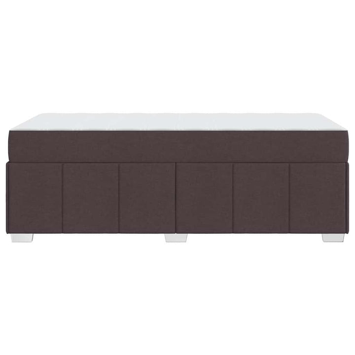 Sengestel med madras Mørk Brun 120 x 190 cm Stof