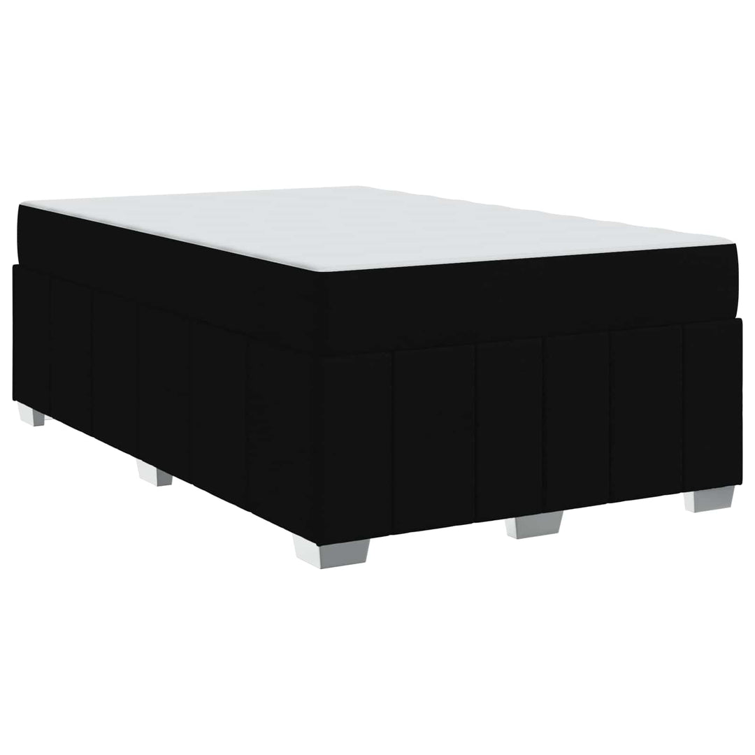 Sengestel med madras Sort 120 x 200 cm Stof