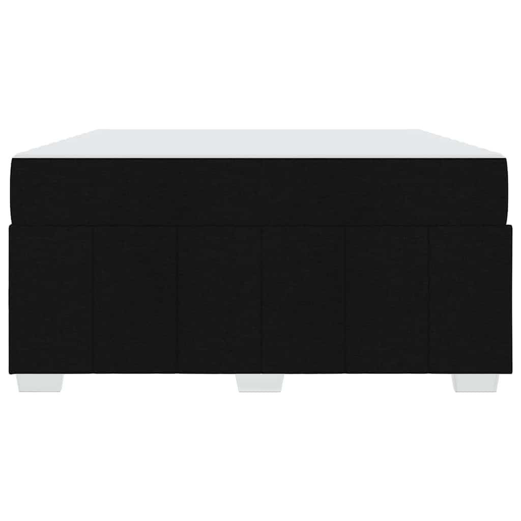 Sengestel med madras Sort 140 x 200 cm Stof