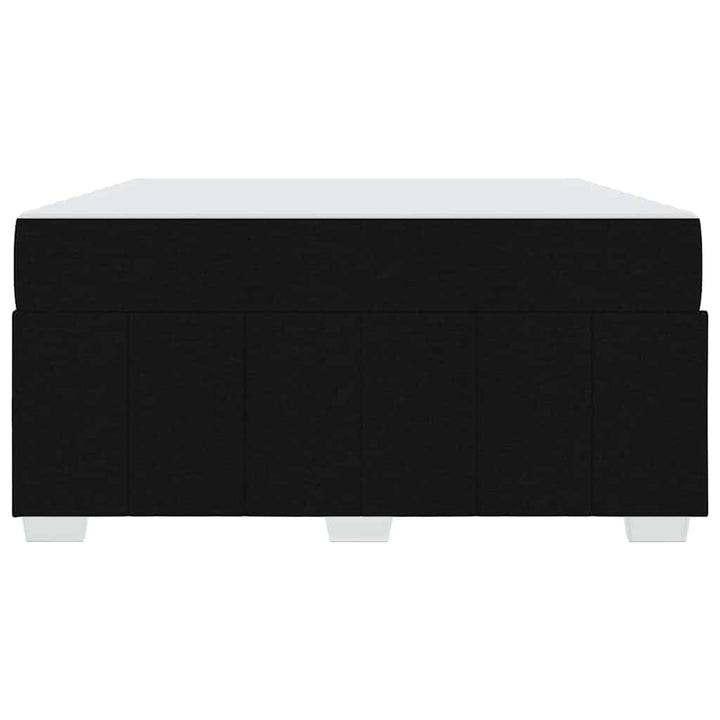 Sengestel med madras Sort 140 x 200 cm Stof