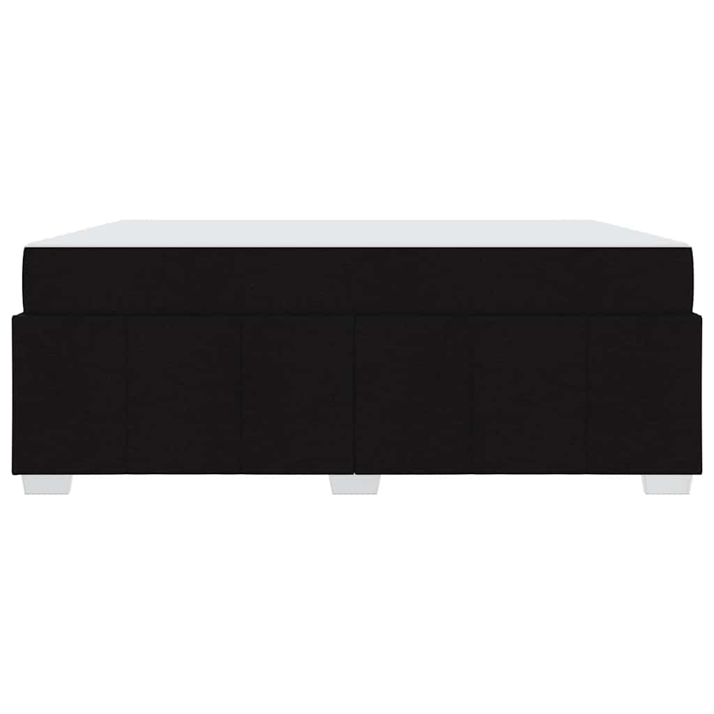 Sengestel med madras Sort 180 x 200 cm Stof