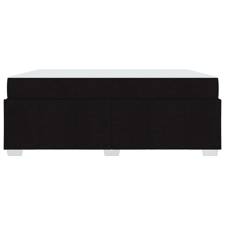 Sengestel med madras Sort 180 x 200 cm Stof