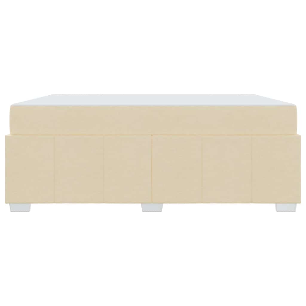 Sengestel med madras Creme 180 x 200 cm Stof