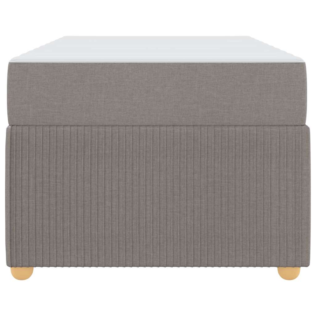 Sengestel med madras Gråbrun 80 x 200 cm Stof