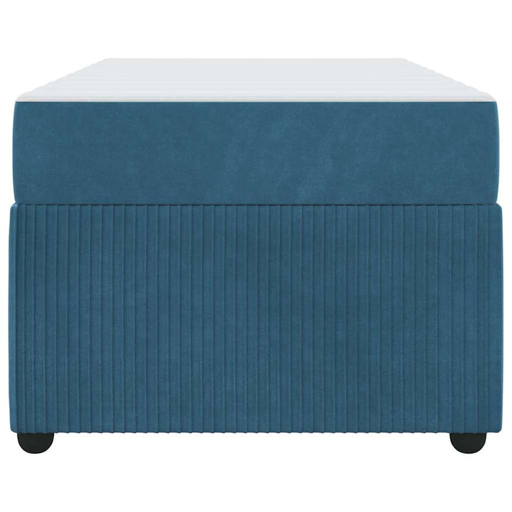 Sengestel med madras Blå 90 x 190 cm Stof