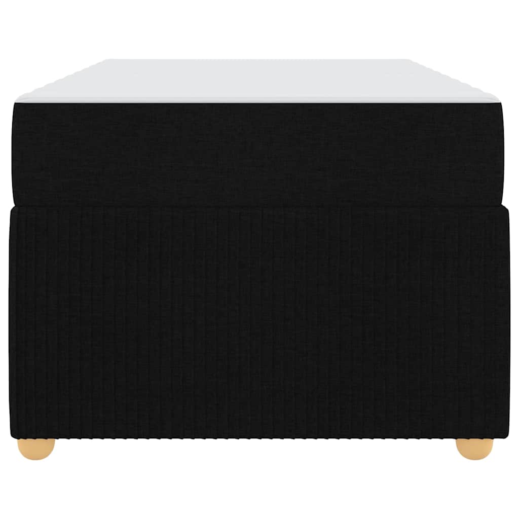 Sengestel med madras Sort 90 x 200 cm Stof