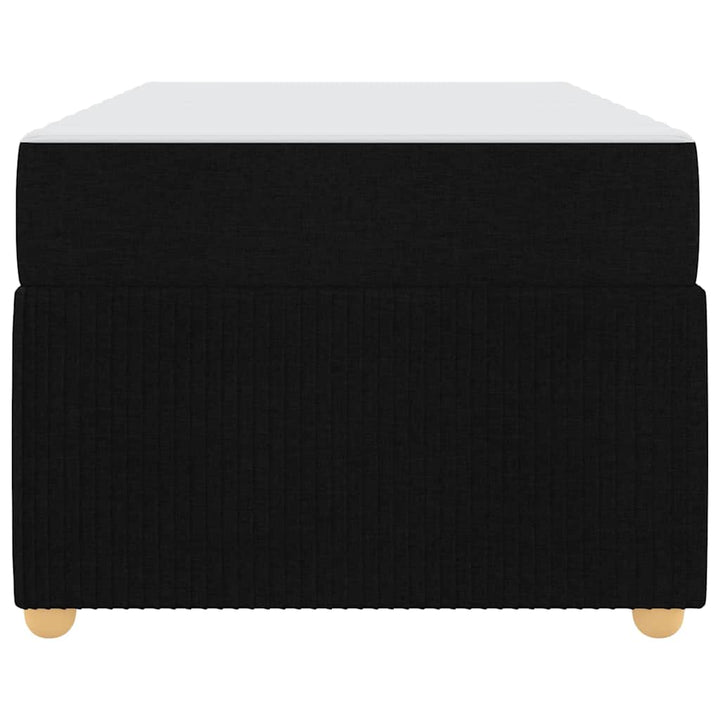 Sengestel med madras Sort 90 x 200 cm Stof