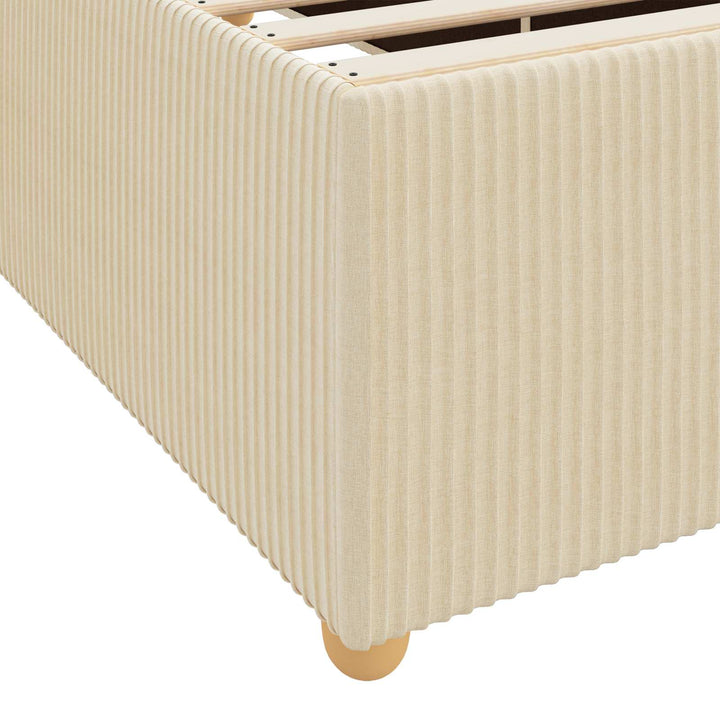 Sengestel Creme 90 x 200 cm Stof