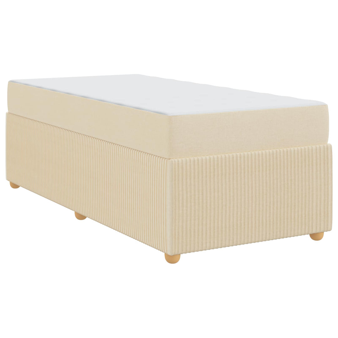 Sengestel Creme 90 x 200 cm Stof