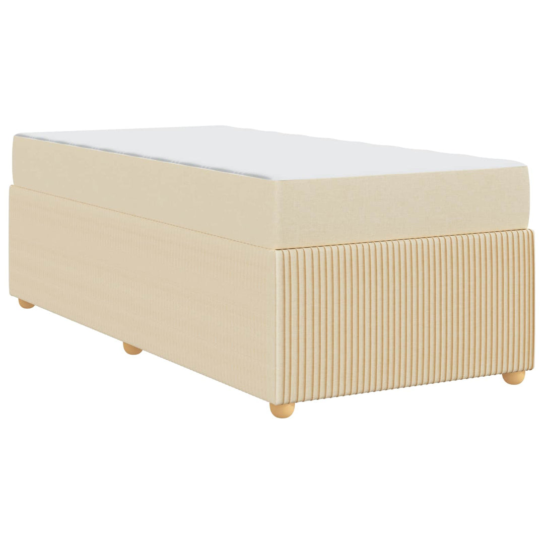 Sengestel Creme 90 x 200 cm Stof