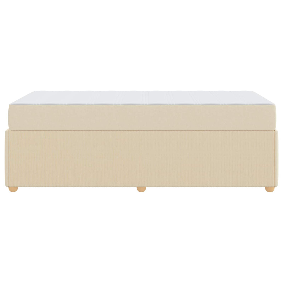 Sengestel Creme 90 x 200 cm Stof