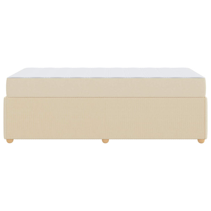 Sengestel Creme 90 x 200 cm Stof