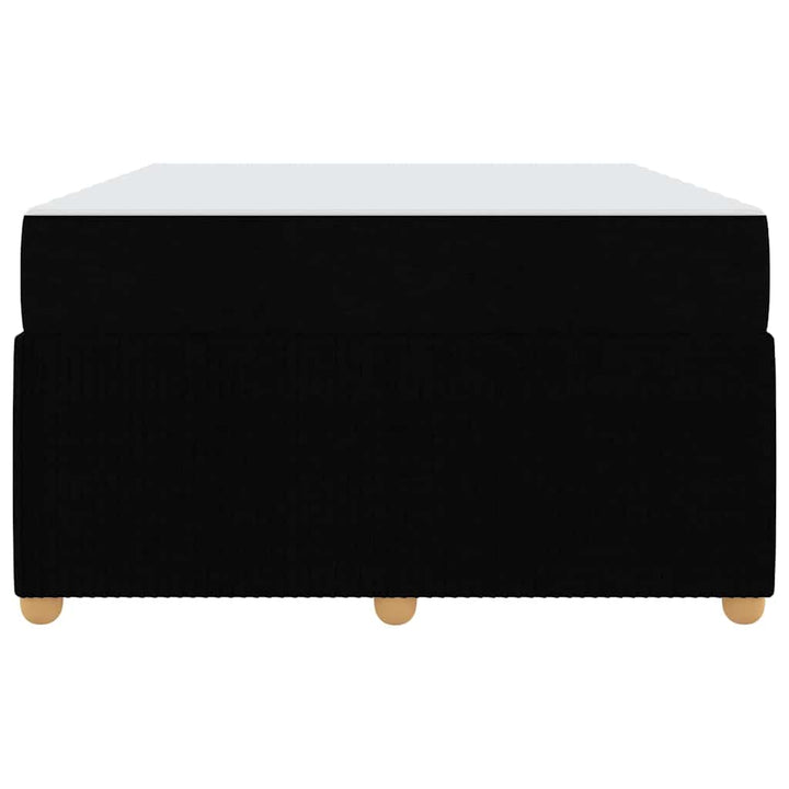 Sengestel med madras Sort 120 x 190 cm Stof