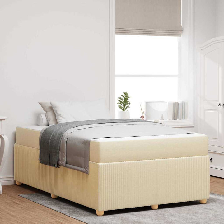 Sengestel Creme 120 x 190 cm Stof