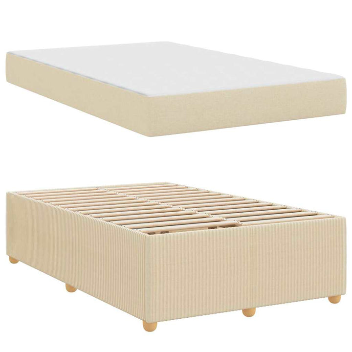 Sengestel Creme 120 x 190 cm Stof