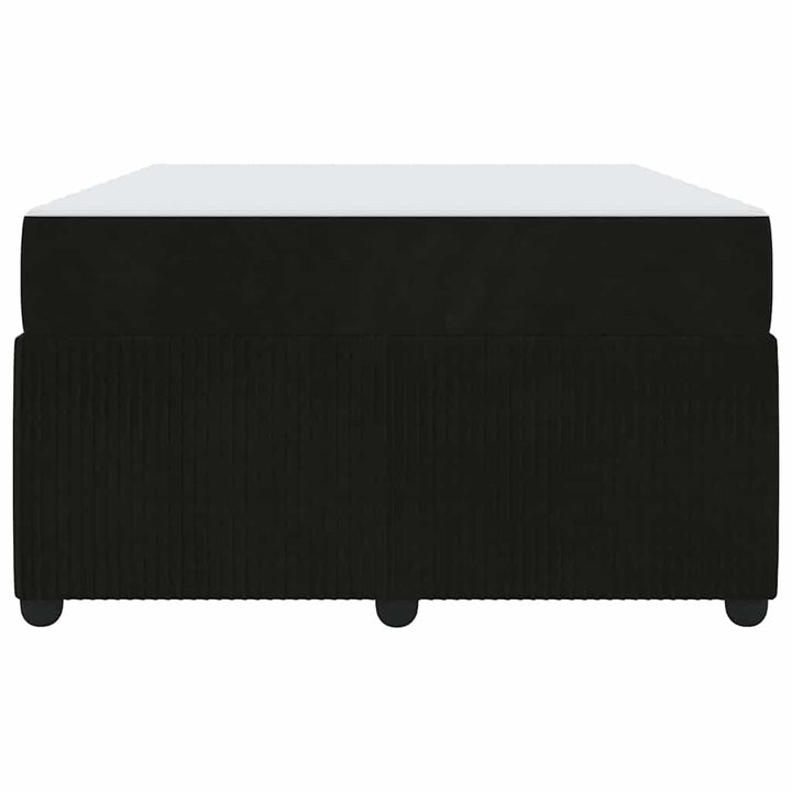 Sengestel med madras Sort 120 x 190 cm Stof
