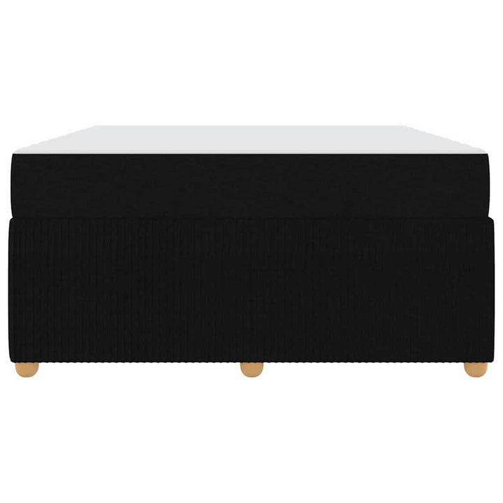Sengestel med madras Sort 160 x 200 cm Stof