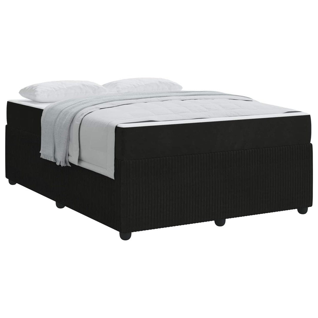 Sengestel Sort 160 x 200 cm Stof