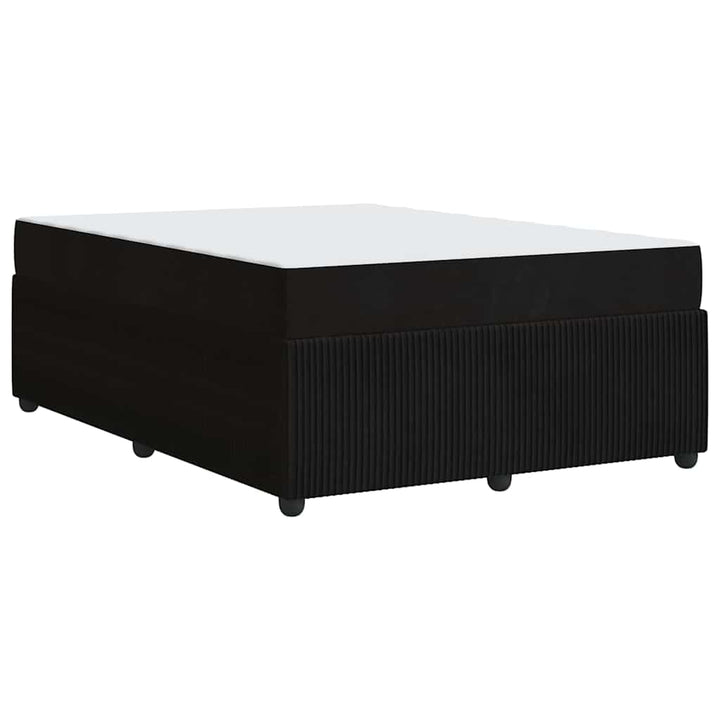 Sengestel Sort 160 x 200 cm Stof