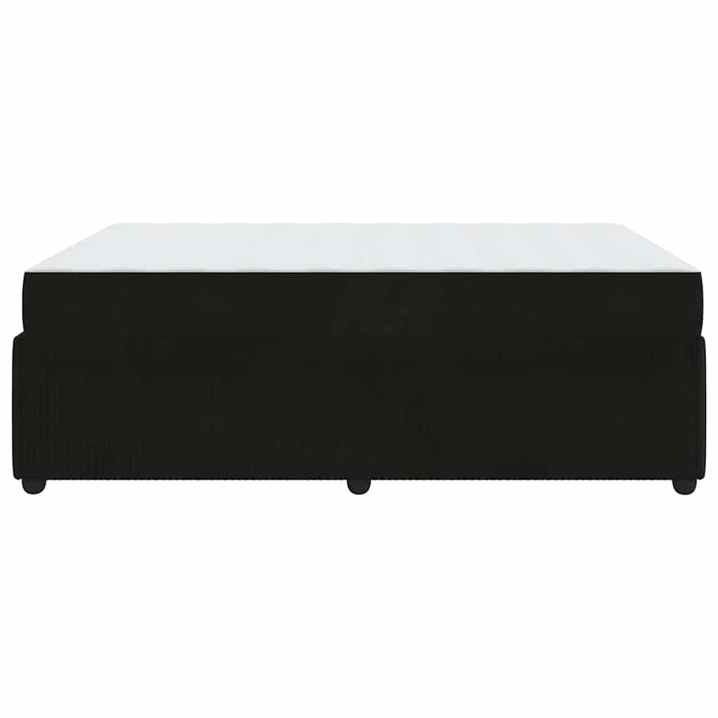 Sengestel Sort 160 x 200 cm Stof