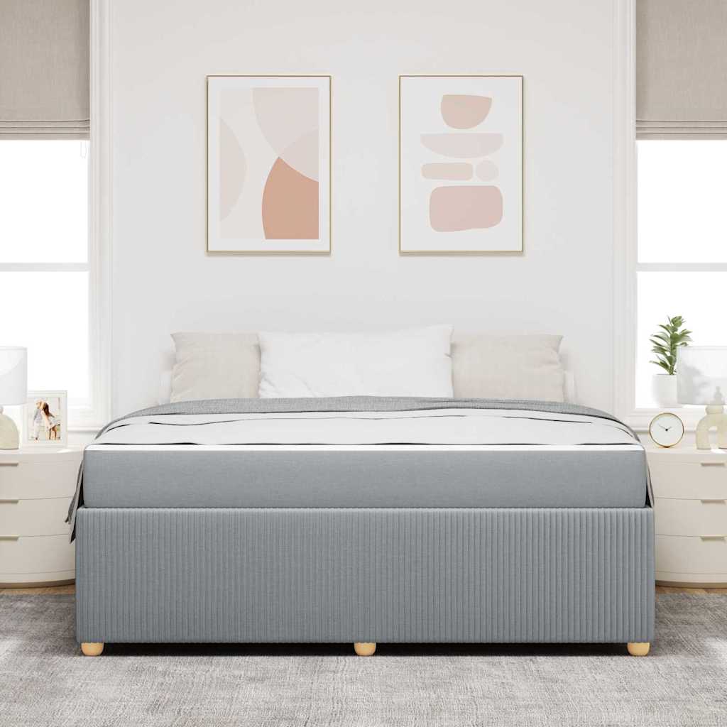 Sengestel Lysegrå 180 x 200 cm Stof