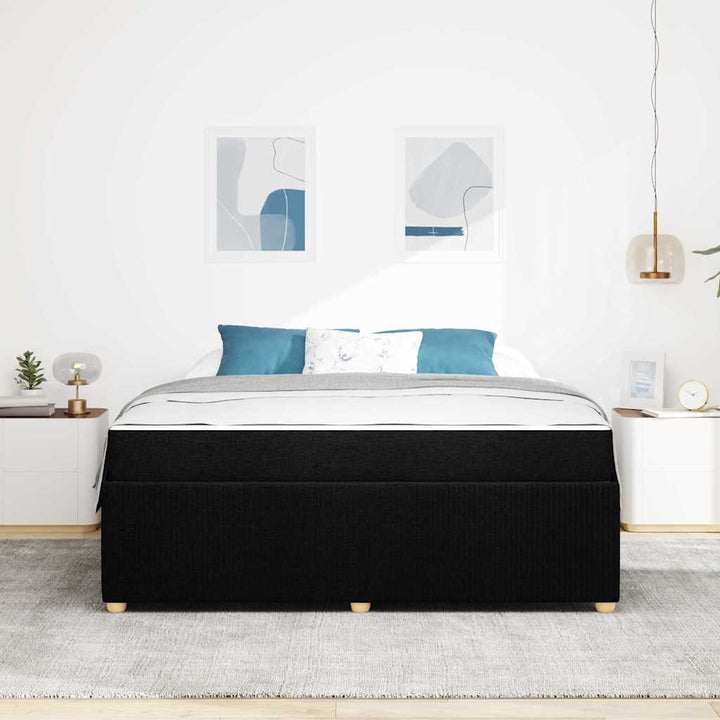 Sengestel Sort 180 x 200 cm Stof