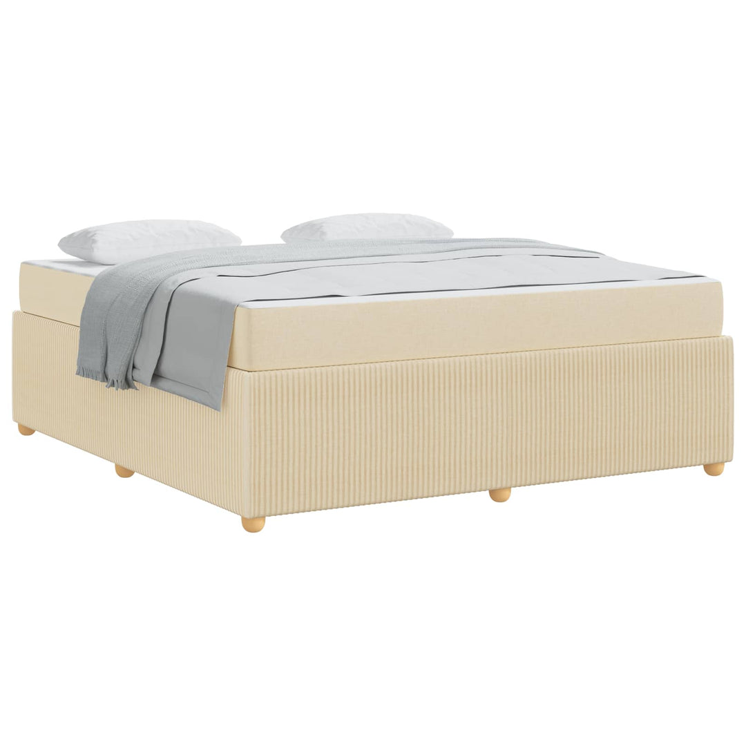 Sengestel Creme 180 x 200 cm Stof