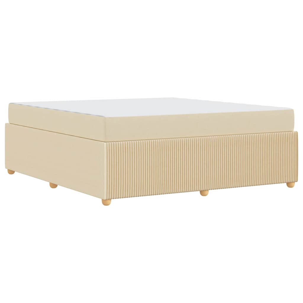 Sengestel Creme 180 x 200 cm Stof
