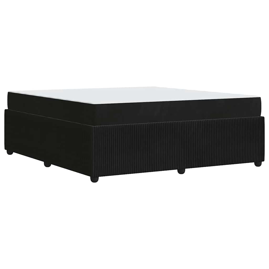 Sengestel Sort 180 x 200 cm Stof