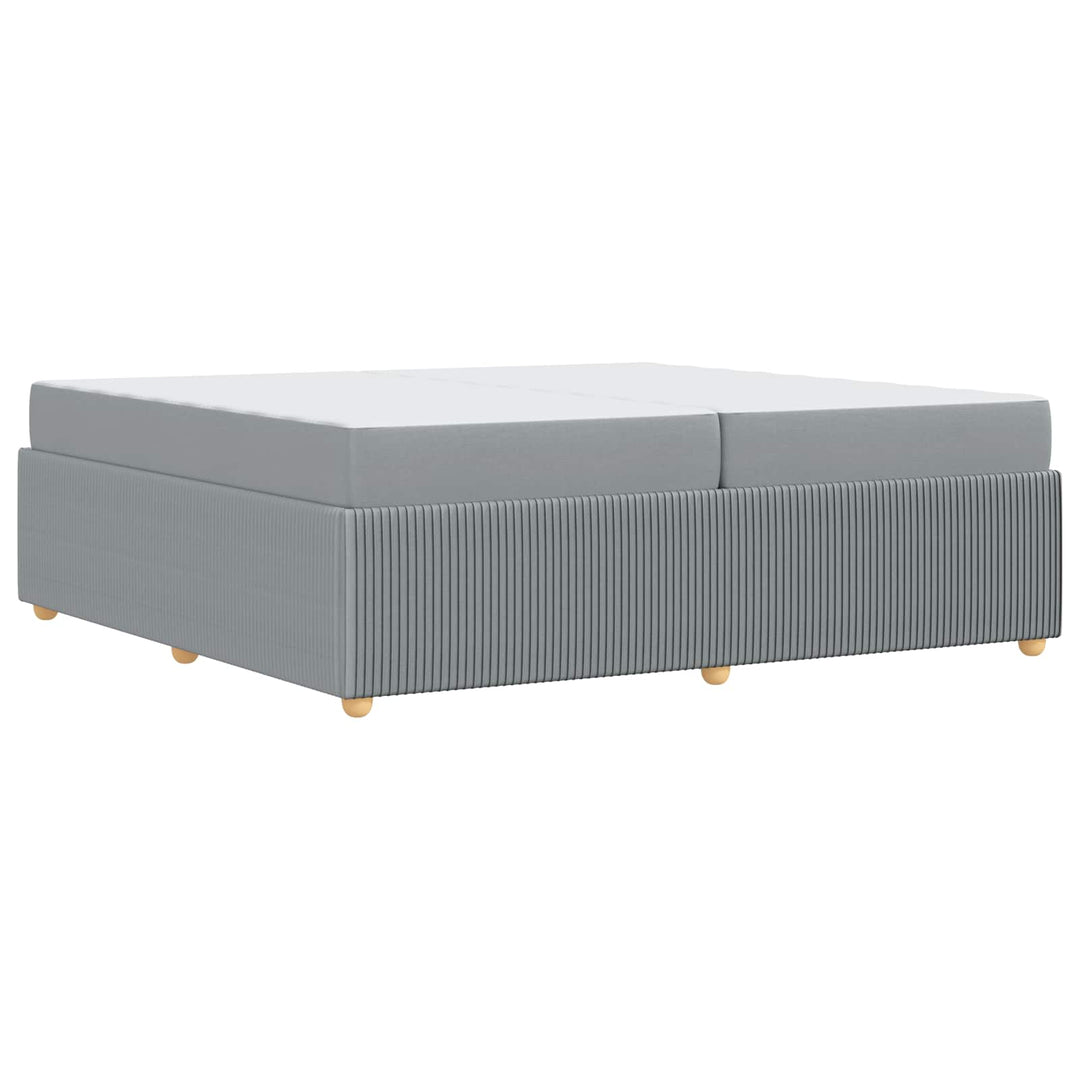 Sengestel Lysegrå 200 x 200 cm Stof