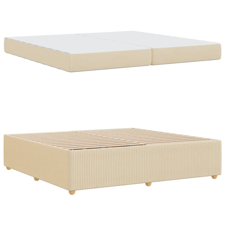 Sengestel Creme 200 x 200 cm Stof