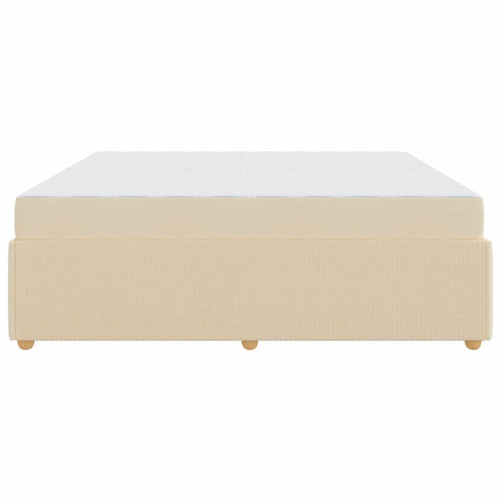 Sengestel Creme 200 x 200 cm Stof