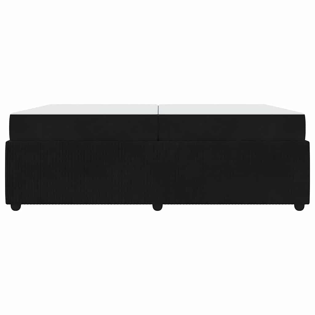 Sengestel Sort 200 x 200 cm Stof