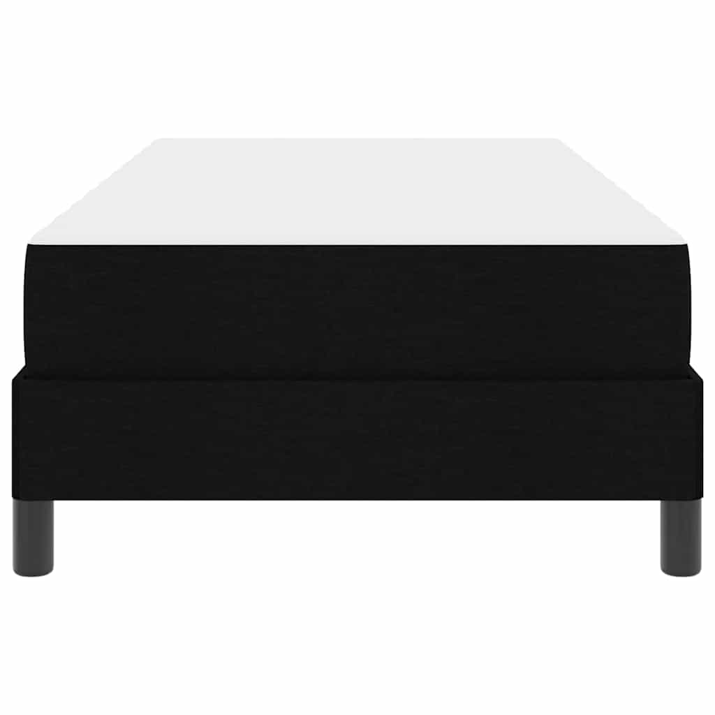 Box spring seng med madras Sort 80 x 200 cm Stof