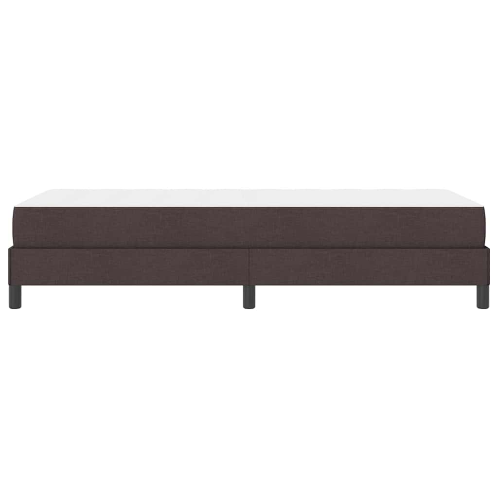 Box spring seng med madras Mørk Brun 80 x 200 cm Stof