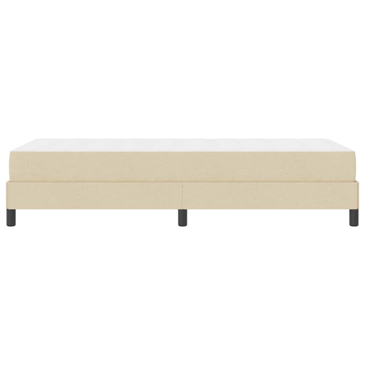 Box spring seng med madras Creme 80 x 200 cm Stof