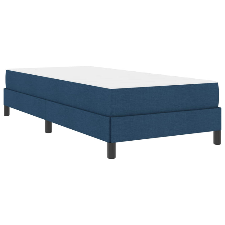 Box spring seng med madras Blå 80 x 200 cm Stof
