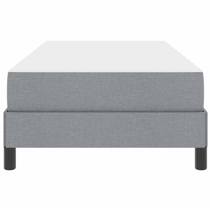 Box spring seng med madras Lysegrå 90 x 190 cm Stof