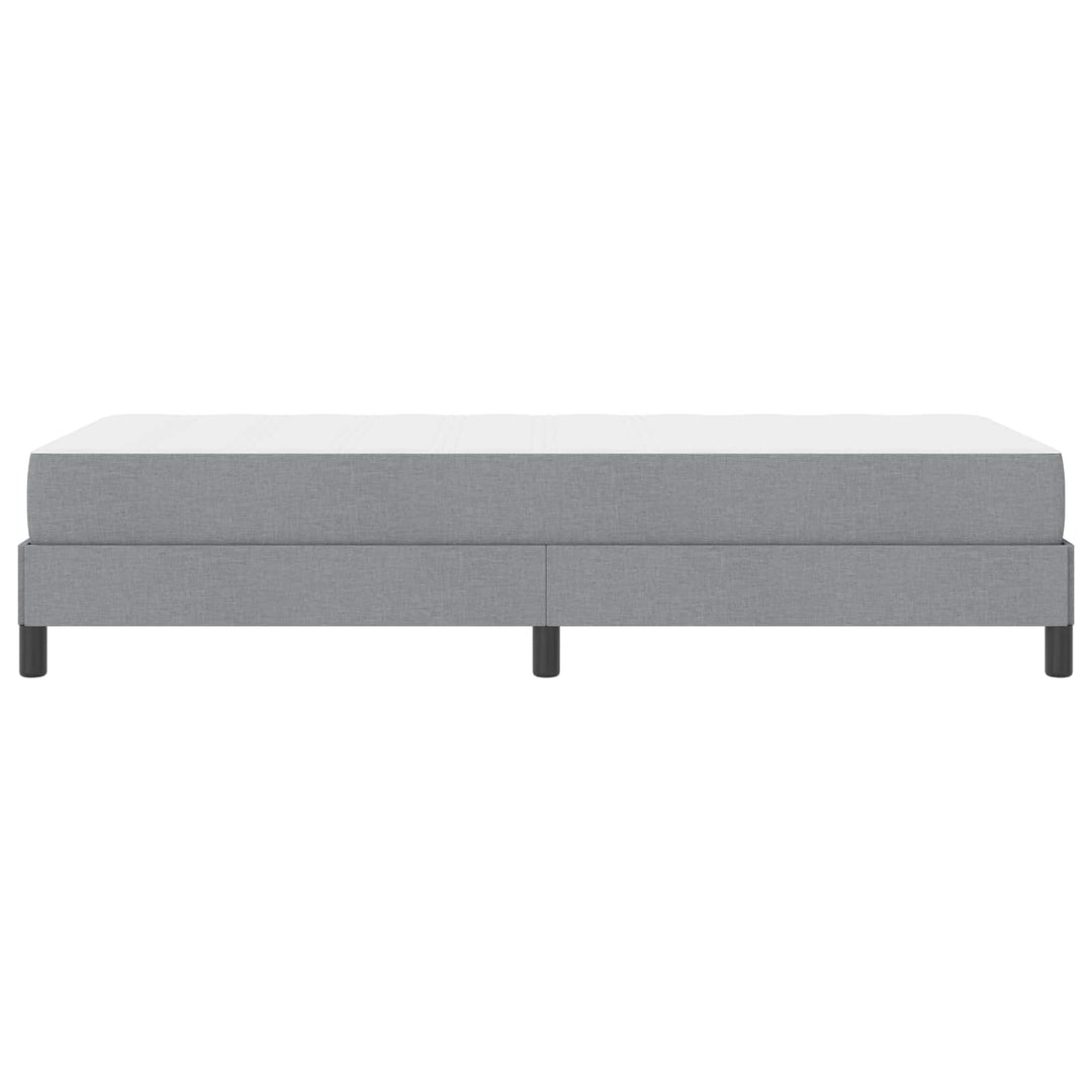 Box spring seng med madras Lysegrå 90 x 190 cm Stof