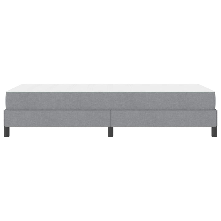 Box spring seng med madras Lysegrå 90 x 190 cm Stof
