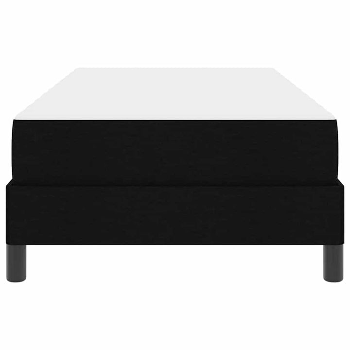Box spring seng med madras Sort 90 x 190 cm Stof
