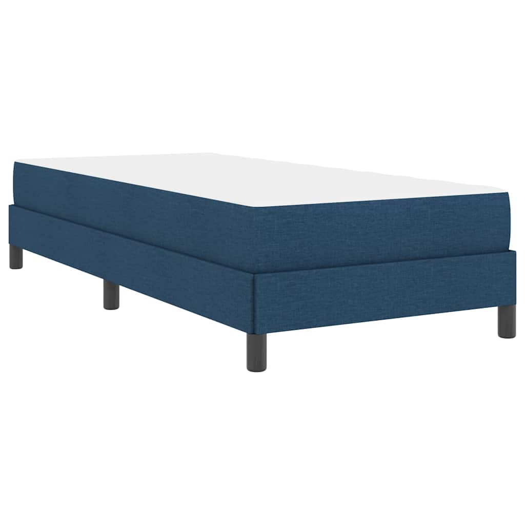 Box spring seng med madras Blå 90 x 190 cm Stof