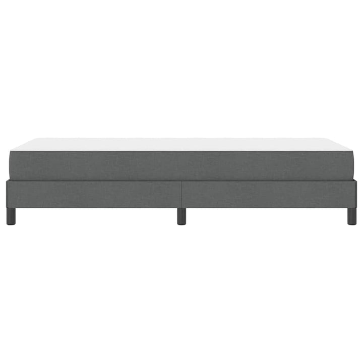 Box spring seng med madras Mørkegrå 90 x 200 cm Stof