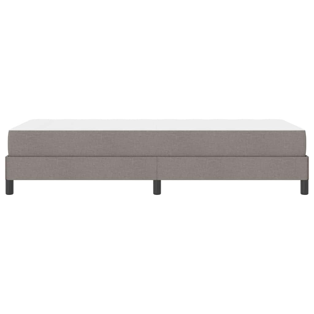 Box spring seng med madras Gråbrun 90 x 200 cm Stof