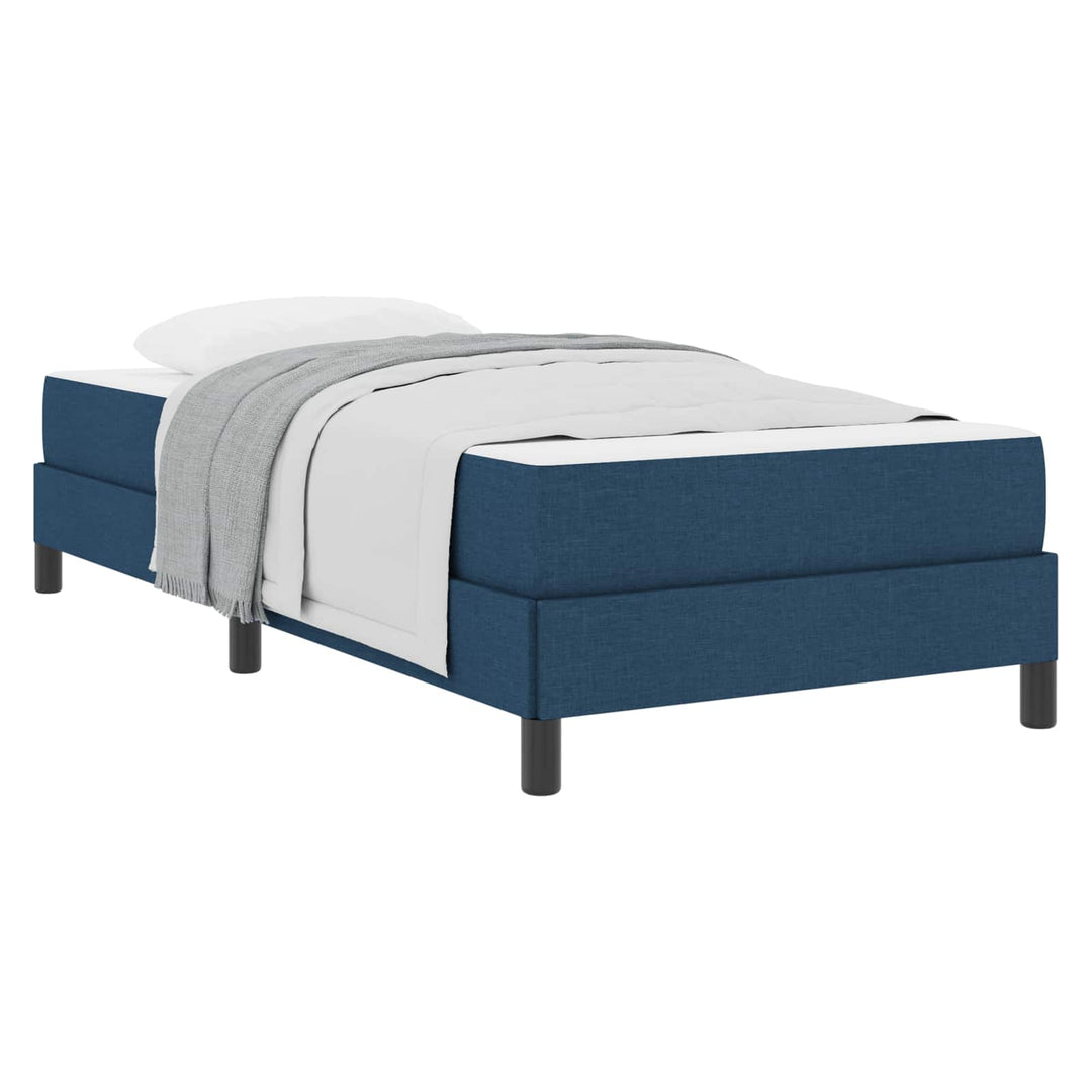 Box spring seng med madras Blå 90 x 200 cm Stof