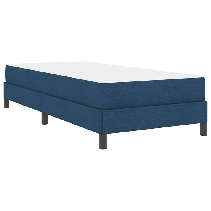 Box spring seng med madras Blå 90 x 200 cm Stof